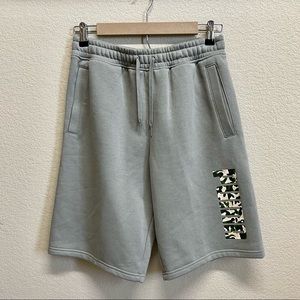 🆕💥2/$20💥 PUMA Mens Fleece Sweat Shorts size S Green-Gray